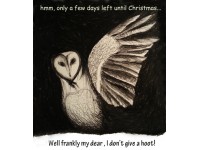Individual Handmade Card - Well frankly my dear... Not quite the Christmas spirit Card Design